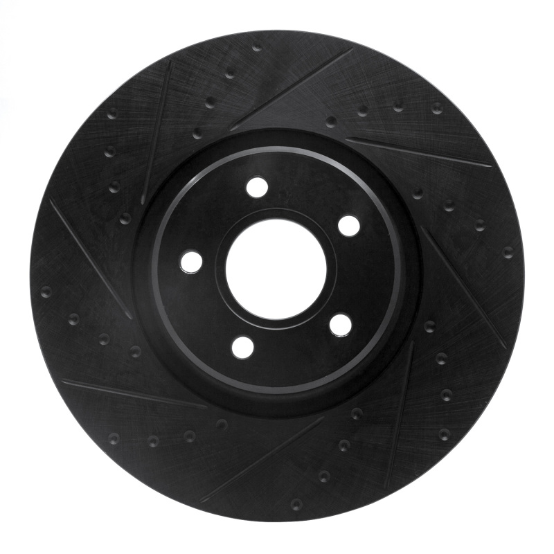 Ford Focus Brake Rotor (1) - Front Left - R1 Concepts - Drilled & Slotted - Black - `04-`19 Ford Focus Brake Rotor (1) - Front Left - R1 Concepts - Drilled & Slotted - Black - `04-`19